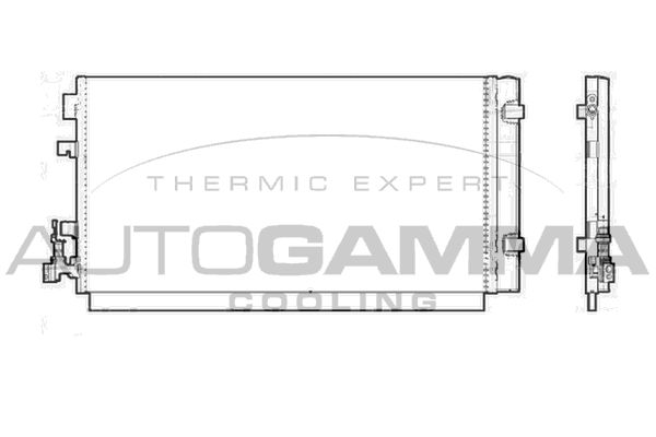 AUTOGAMMA Конденсатор, кондиционер 105465