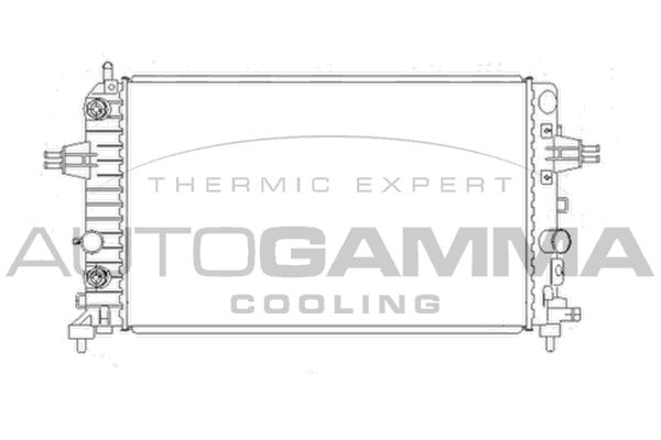 AUTOGAMMA Радиатор, охлаждение двигателя 105491