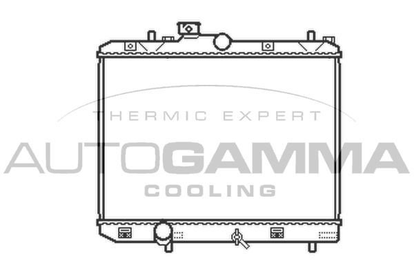 AUTOGAMMA Радиатор, охлаждение двигателя 105493