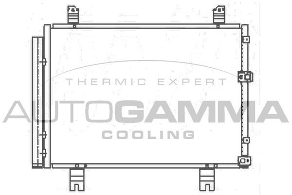 AUTOGAMMA Конденсатор, кондиционер 105543