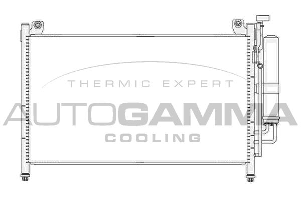 AUTOGAMMA Конденсатор, кондиционер 105546