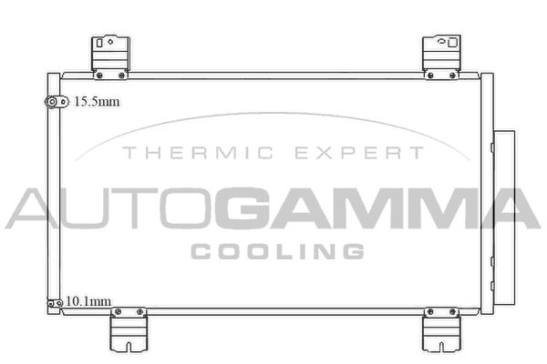 AUTOGAMMA Конденсатор, кондиционер 105595