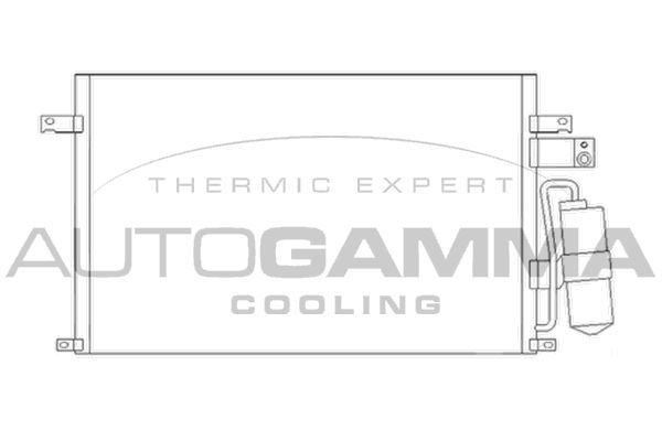 AUTOGAMMA Конденсатор, кондиционер 105609