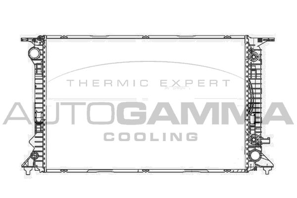 AUTOGAMMA Радиатор, охлаждение двигателя 105611