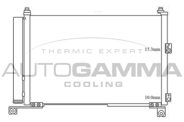 AUTOGAMMA Конденсатор, кондиционер 105616