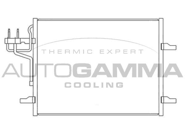 AUTOGAMMA Конденсатор, кондиционер 105617