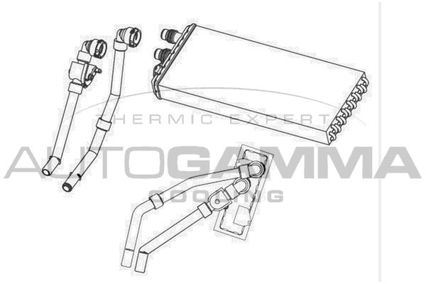 AUTOGAMMA Теплообменник, отопление салона 105731