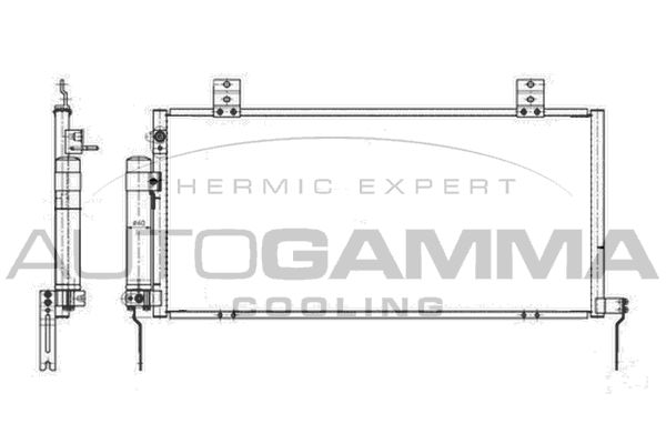 AUTOGAMMA Конденсатор, кондиционер 105733