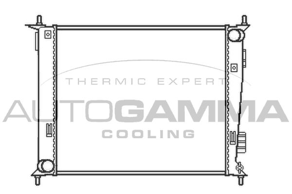 AUTOGAMMA Радиатор, охлаждение двигателя 105736