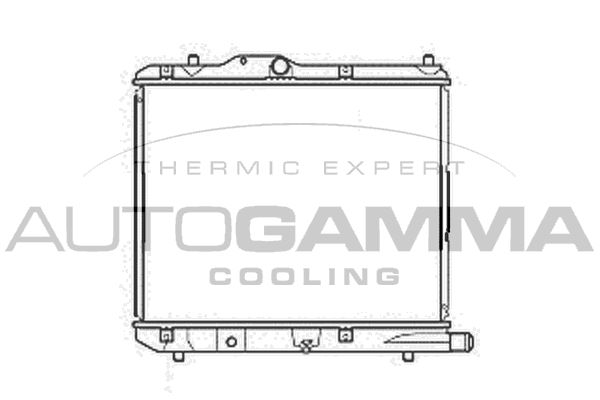 AUTOGAMMA Радиатор, охлаждение двигателя 105761