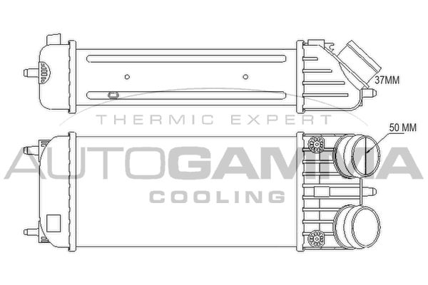 AUTOGAMMA Интеркулер 105775