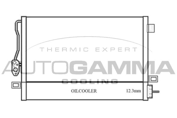 AUTOGAMMA Конденсатор, кондиционер 105897