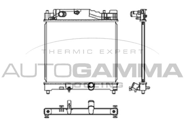 AUTOGAMMA Радиатор, охлаждение двигателя 105905