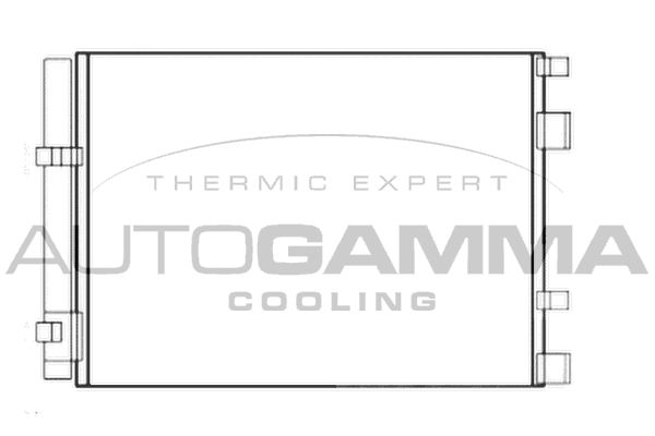 AUTOGAMMA Конденсатор, кондиционер 105978