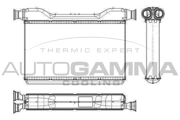 AUTOGAMMA Теплообменник, отопление салона 107014