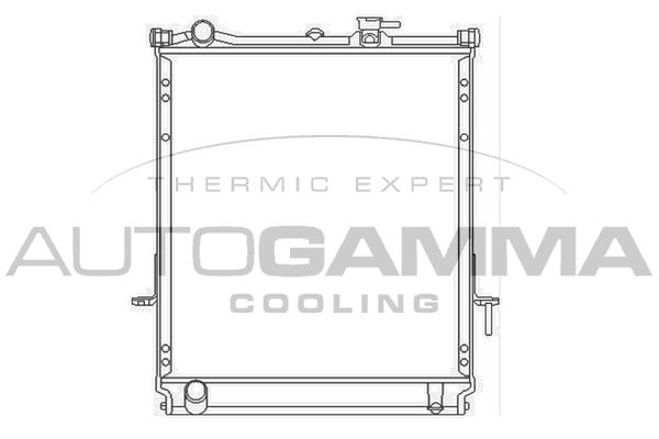AUTOGAMMA Радиатор, охлаждение двигателя 107083