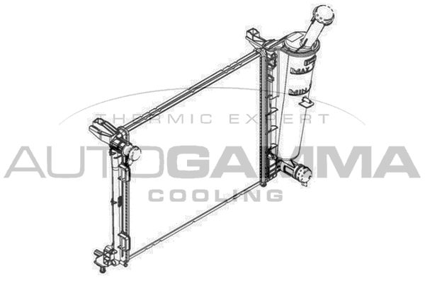 AUTOGAMMA Радиатор, охлаждение двигателя 107100