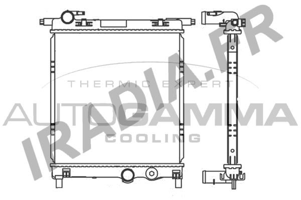 AUTOGAMMA Радиатор, охлаждение двигателя 107107