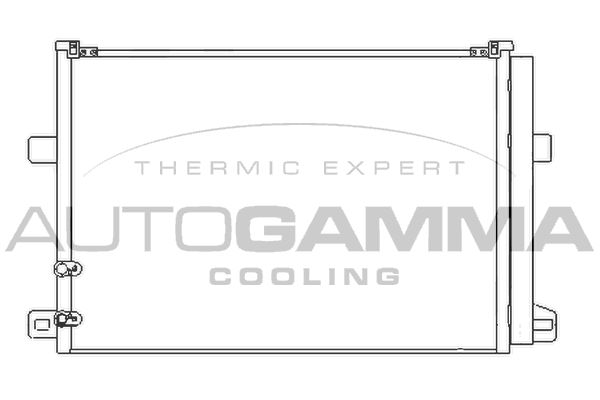 AUTOGAMMA Конденсатор, кондиционер 107137