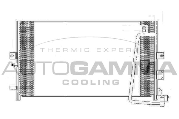 AUTOGAMMA Конденсатор, кондиционер 107141