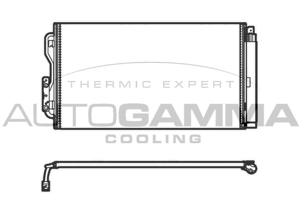 AUTOGAMMA Конденсатор, кондиционер 107157