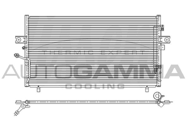 AUTOGAMMA Конденсатор, кондиционер 107158