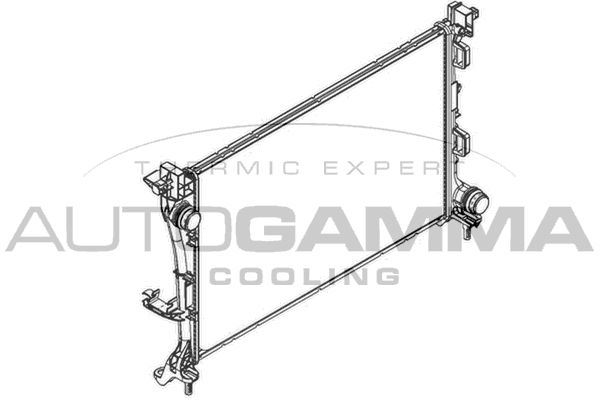 AUTOGAMMA radiatorius, variklio aušinimas 107209