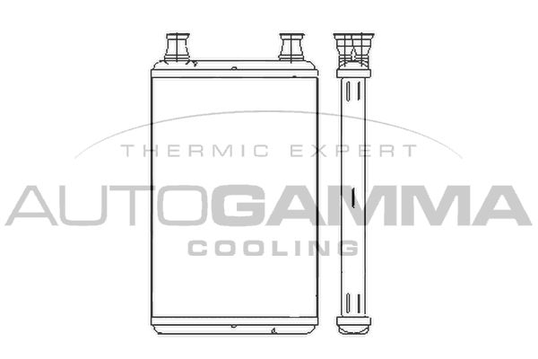 AUTOGAMMA Теплообменник, отопление салона 107260