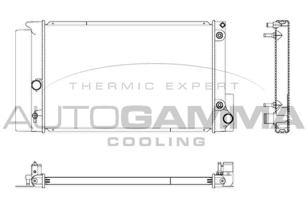 AUTOGAMMA Радиатор, охлаждение двигателя 107272