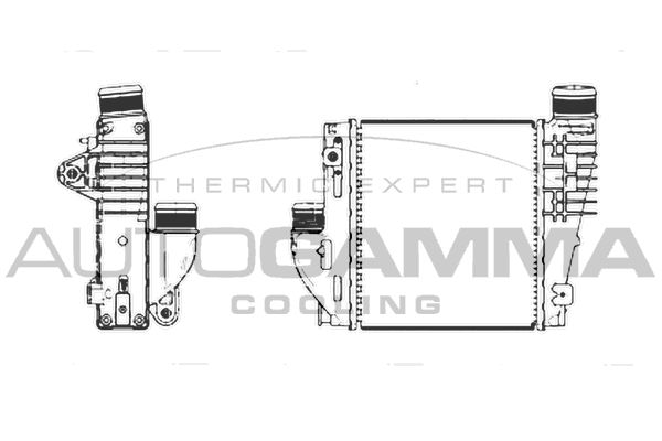 AUTOGAMMA Интеркулер 107305