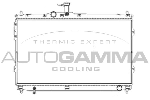 AUTOGAMMA Радиатор, охлаждение двигателя 107392