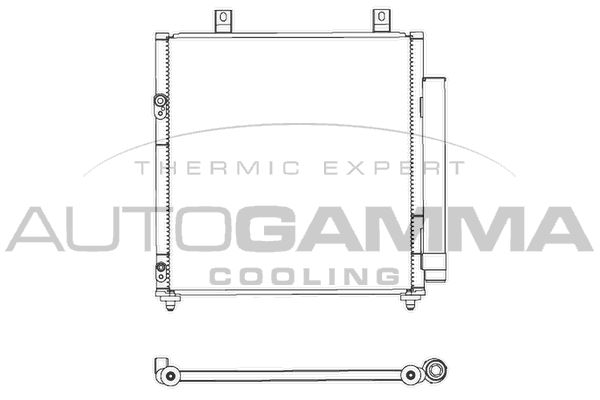 AUTOGAMMA Конденсатор, кондиционер 107442
