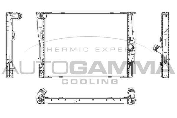 AUTOGAMMA Радиатор, охлаждение двигателя 107448