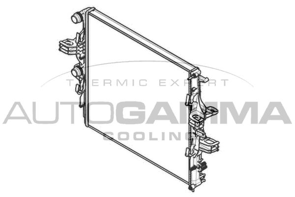AUTOGAMMA Радиатор, охлаждение двигателя 107456