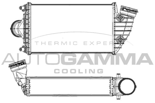 AUTOGAMMA Интеркулер 107509