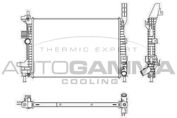AUTOGAMMA Радиатор, охлаждение двигателя 107522