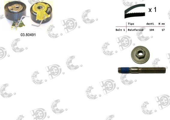 AUTOKIT Комплект ремня ГРМ 04.5048