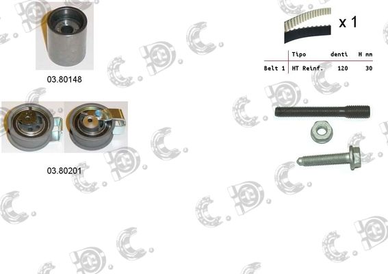 AUTOKIT Комплект ремня ГРМ 04.5129