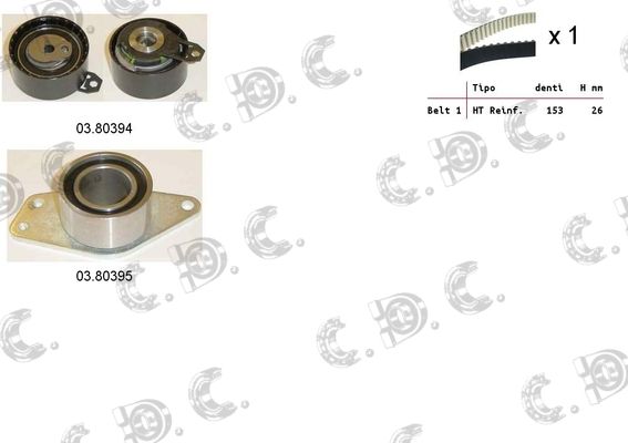 AUTOKIT Комплект ремня ГРМ 04.5326