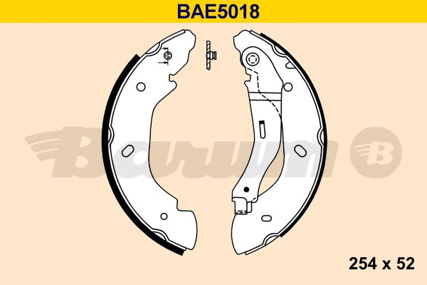 BARUM stabdžių trinkelių komplektas BAE5018