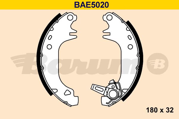 BARUM Комплект тормозных колодок BAE5020