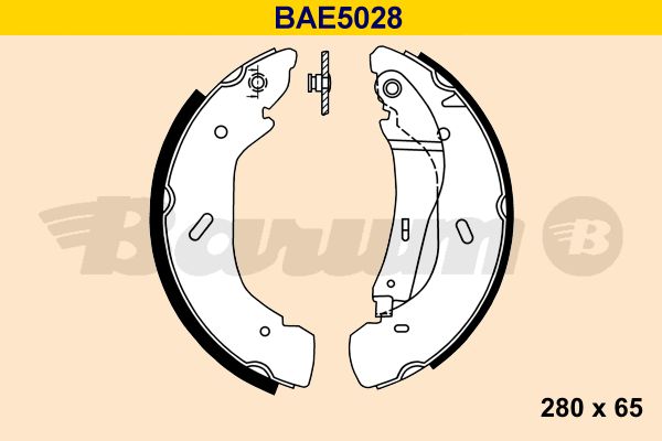 BARUM Комплект тормозных колодок BAE5028