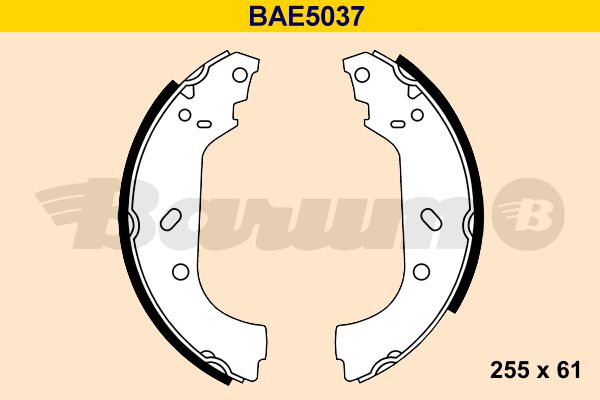 BARUM Комплект тормозных колодок BAE5037