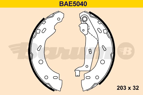 BARUM Комплект тормозных колодок BAE5040