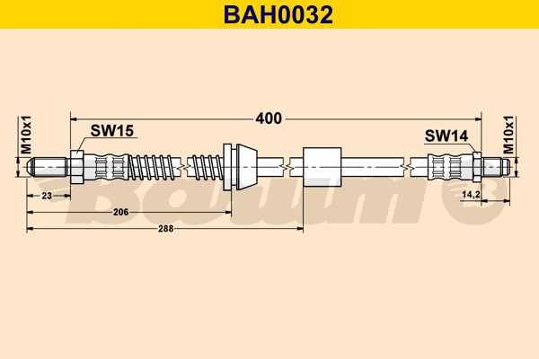 BARUM stabdžių žarnelė BAH0032