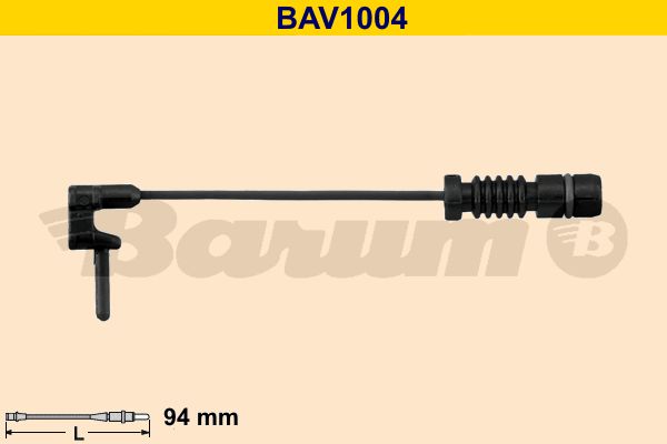 BARUM įspėjimo kontaktas, stabdžių trinkelių susidėvėjim BAV1004