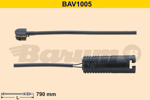 BARUM įspėjimo kontaktas, stabdžių trinkelių susidėvėjim BAV1005