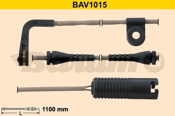 BARUM įspėjimo kontaktas, stabdžių trinkelių susidėvėjim BAV1015