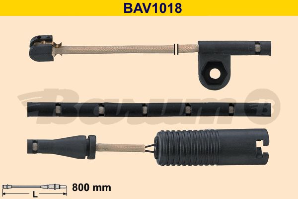 BARUM Сигнализатор, износ тормозных колодок BAV1018