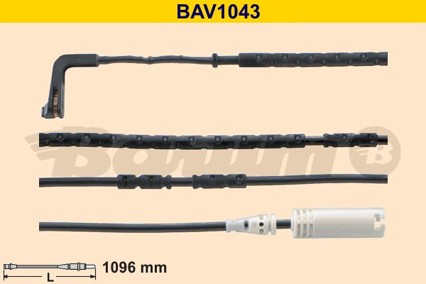 BARUM įspėjimo kontaktas, stabdžių trinkelių susidėvėjim BAV1043